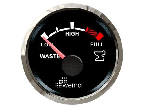 Wema Silver series Vuilwater tankmeter - NMEA2000 - Zwart, Watersport en Boten, Bootonderdelen, Ophalen of Verzenden