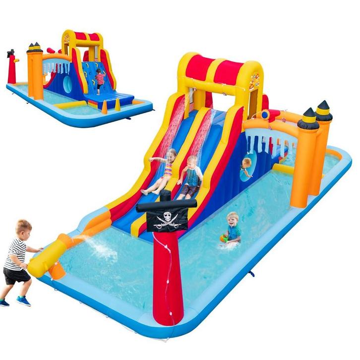 2dekans | Coast Opblaasbaar Waterpark 693 x 295 x 263 cm –, Tuin en Terras, Zwembaden, Zo goed als nieuw, Ophalen of Verzenden