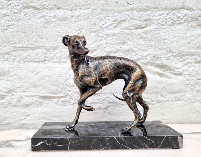 Beeldje - greyhound - Marmer, Antiek en Kunst, Curiosa en Brocante