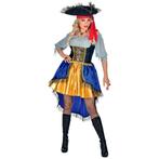 Piraat Jurk Blauw Oranje Dames, Verzenden, Nieuw