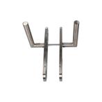 D4E DEURKRUK OP SCHILD 45X245 RVS PC72 L-19MM L/R, Doe-het-zelf en Verbouw, Verzenden, Nieuw