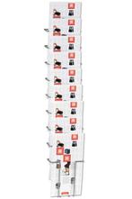 Staaldraad Brochurehouder / Folderhouder - Wand 10 x A4, Nieuw in verpakking