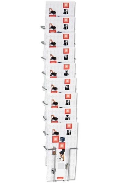 Staaldraad Brochurehouder / Folderhouder - Wand 10 x A4, Zakelijke goederen, Kantoor en Winkelinrichting | Kantoorartikelen