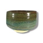 Studio paar Japanse chawan – Oribe-groen & Karatsu-stijl wit, Antiek en Kunst