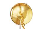 Design kroonluchter DIAMONDS S 40cm goud acryl 5-armig barok, Nieuw, Ophalen of Verzenden