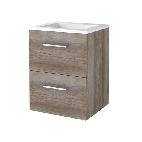 Badmeubelset BWS Salt 50x46cm Met Grepen (Kleurkeuze) 2, Doe-het-zelf en Verbouw, Sanitair, Bad, Nieuw, Chroom, Ophalen of Verzenden