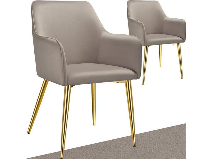 Tectake Eetkamerstoel Avane - Fluweellook - Ergonomische, Huis en Inrichting, Woonaccessoires | Overige, Nieuw, Verzenden
