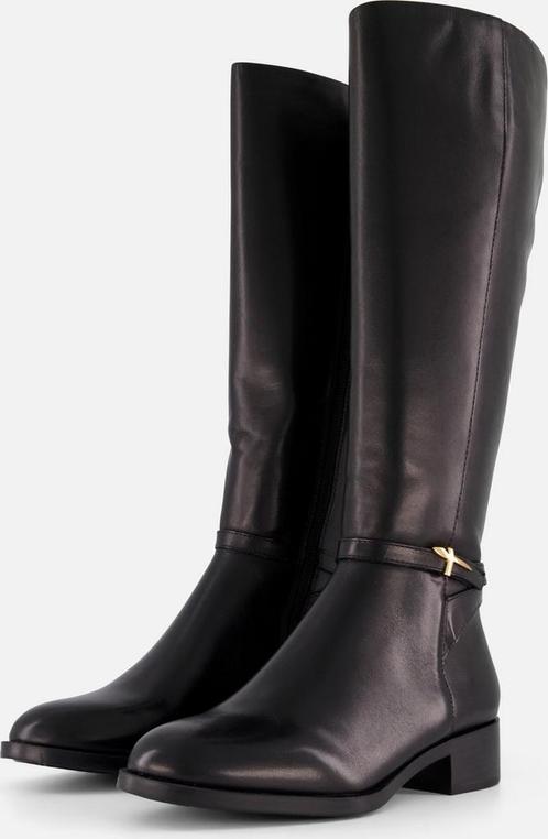 Tamaris - maat 40 - Hoge laarzen zwart Leer - Dames, Kleding | Dames, Schoenen, Verzenden