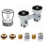 Set recht 15mm knel - handwiel - Radson Intergra, Doe-het-zelf en Verbouw, Verzenden, Nieuw