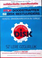 Herstel vakbondsrechten in turkije op poster (lijst optie), Verzamelen, Posters, Verzenden, Nieuw, Overige onderwerpen, Met lijst
