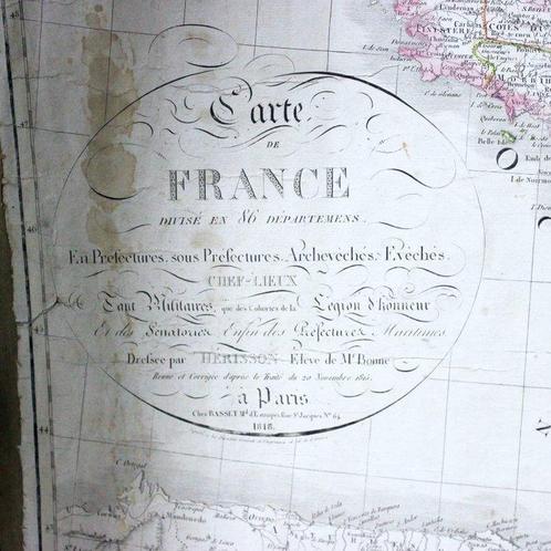 Frankrijk - Frankrijk; Hérisson - Carte de France Divisée en, Boeken, Atlassen en Landkaarten