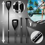 Sup Board - Opblaasbaar Paddle Board - 130 kg - Zwart - RE:, Verzenden, Nieuw