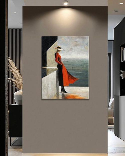 Pippo - Red Coast Reverie, Antiek en Kunst, Kunst | Schilderijen | Modern