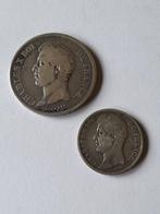 Frankrijk. Karel X (1824-1830). 2 Francs 1829-A et 5 Francs, Postzegels en Munten, Munten | Europa | Euromunten