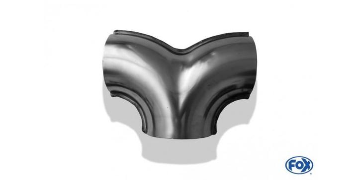 FOX T-connector 63/55 63mm binnen naar 2x55mm binnen - Mater, Auto-onderdelen, Uitlaatsystemen, Nieuw, Verzenden