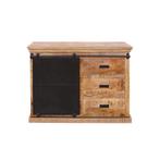 Dressoir Mangohout Milan 100 cm, Huis en Inrichting, Kasten | Dressoirs, 100 tot 150 cm, Verzenden, Nieuw, Industriële meubels