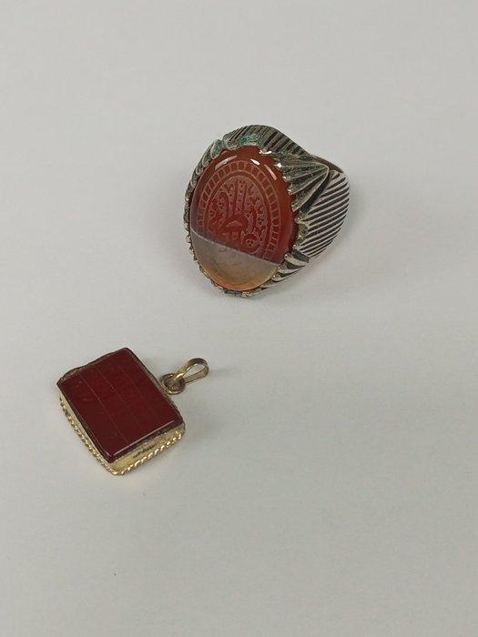 Zilver, Alpaca - Talisman - Vintage Talisman, Antiek en Kunst, Kunst | Niet-Westerse kunst