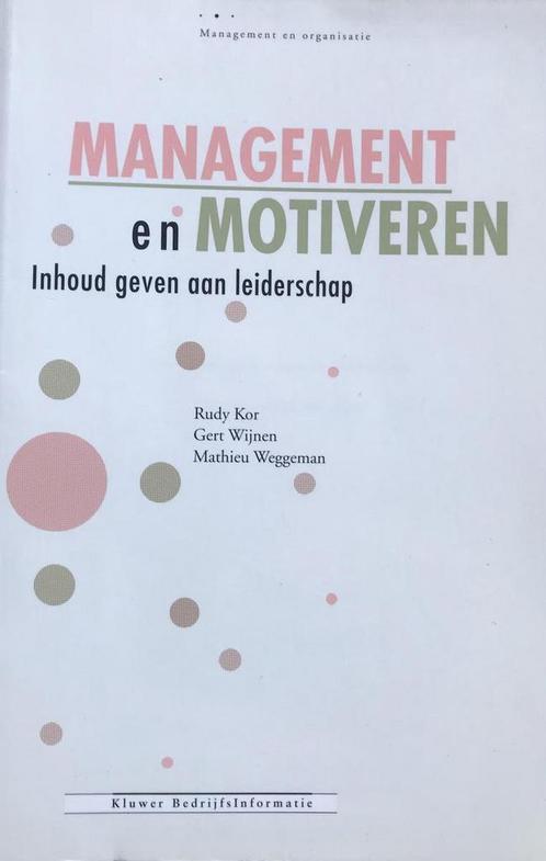 Management en motiveren / Management & Organisatie G. Wijnen, Boeken, Economie, Management en Marketing, Gelezen, Verzenden