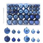 vidaXL Kerstballen 100 st Ø3/4/6 cm blauw, Verzenden, Nieuw