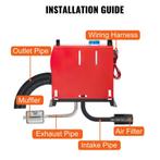 Orbit Electronic Krachtige Diesel Ventilatorkachel 12V – 8KW, Verzenden, Nieuw