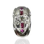 Ring - 14 karaat Witgoud, Prachtige 14K Witgouden Ring met, Sieraden, Tassen en Uiterlijk, Ringen, Nieuw