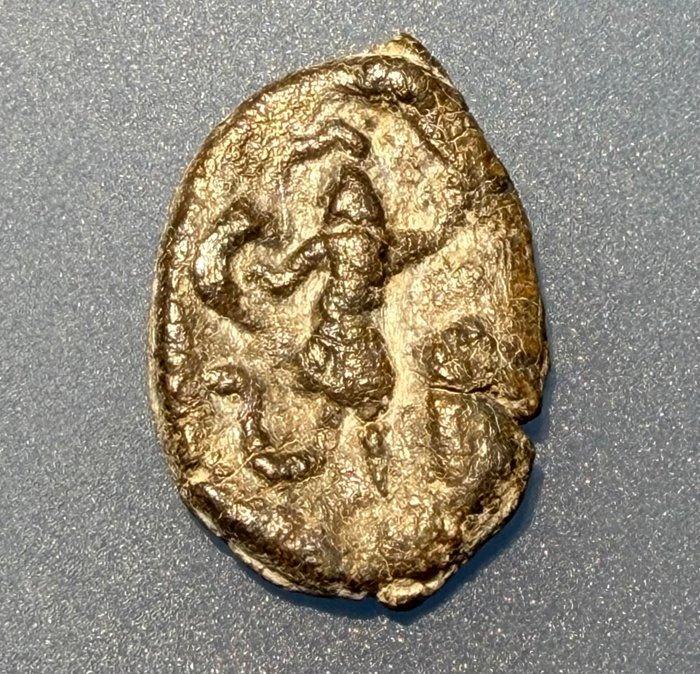 Oud-Romeins Lood Gnostisch amulet met een afbeelding van, Antiek en Kunst, Antiek | Overige Antiek