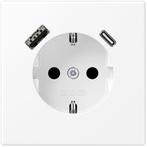 JUNG LS990 Wandcontactdoos met USB A en USB C aansluiting, Ophalen of Verzenden, Nieuw