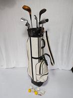 Golftas met set Slagenzer clubs en Woods. Iron shafts,, Antiek en Kunst, Curiosa en Brocante