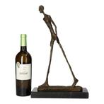 sculptuur, Figurative bronze - Walking man - 45 cm - Brons,, Antiek en Kunst