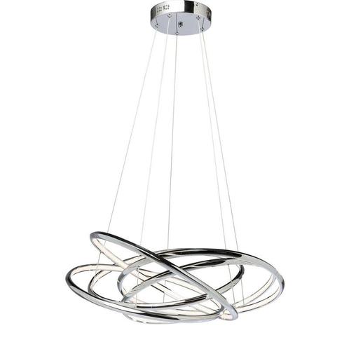 *WOONWINKEL* Kare Design Saturn Grote Design Hanglamp Chroom, Huis en Inrichting, Lampen | Hanglampen, Nieuw, Verzenden