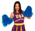 Pom-Pom Blauw 80cm 2st, Hobby en Vrije tijd, Verzenden, Nieuw