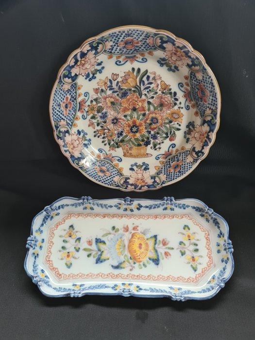 Tichelaar Makkum - Schaal (2) - Keramiek -, Antiek en Kunst, Antiek | Glas en Kristal