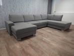 Mooi Groot Grijs U Bankstel, U BanksteL, Overige maten, Hoekbank, 300 cm of meer