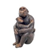 Beeldje - Chimpansee - Brons, Antiek en Kunst