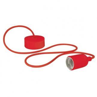 Pendel | Vellight (E27, Siliconen, Rood), Huis en Inrichting, Lampen | Overige, Nieuw, Verzenden