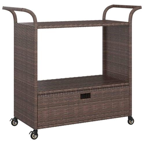 Serveermeubel bruin 100x45cm | retourdeal | 42% korting, Doe-het-zelf en Verbouw, Transportwagens, Nieuw, Transportkar, Ophalen of Verzenden