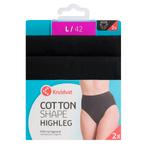 Kruidvat Cotton Shape Highleg Damesslips, Verzenden, Zwart