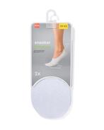HEMA Dames sneakersokken met bamboe - 2 paar wit 2+1 gratis, Kleding | Dames, Sokken en Kousen, Verzenden, Nieuw, Wit
