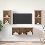 vidaXL TV-kast set 3 pcs artisanaal eikenkleurig 37 x 37 x, Huis en Inrichting, Kasten | Televisiemeubels, Minder dan 50 cm, Verzenden
