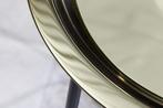 Ronde bijzettafel CASABLANCA 50cm messing goud zwart, Huis en Inrichting, Tafels | Sidetables, Ophalen of Verzenden, Nieuw