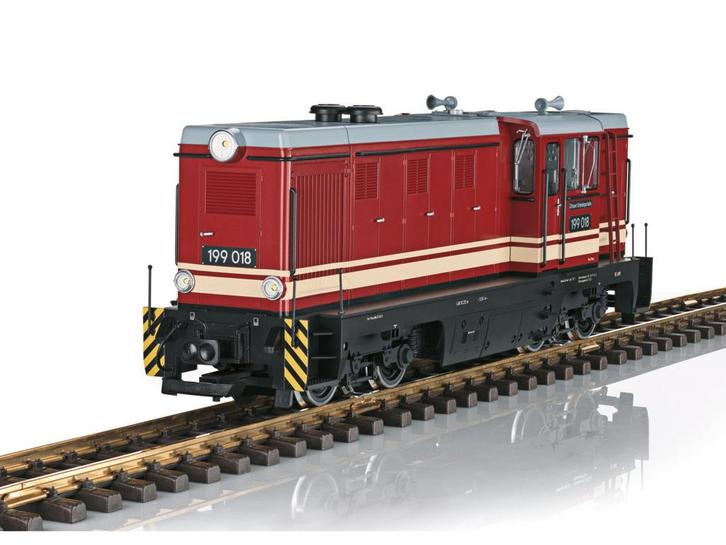 LGB 26450 diesellocomotief 199 018 SOEG tijdperk VI FAUR..., Hobby en Vrije tijd, Modeltreinen | Overige schalen, Locomotief, Nieuw