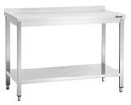 Werktafel met achteropstand en tussenschap | 120x60x(h)85..., Verzenden, Nieuw in verpakking