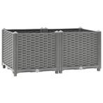 vidaXL Plantenbak verhoogd 80x40x38 cm polypropeen, Kunststof, Verzenden, Nieuw, 60 tot 100 cm