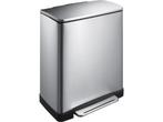 EKO - E-Cube pedaalemmer 50 liter - Stainless steel Plastic, Verzenden, Zo goed als nieuw