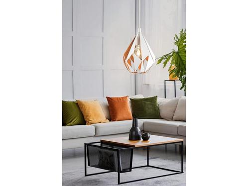 EGLO Carlton 1 Hanglamp - 1 lichts - E27 - Wit - Goud, Huis en Inrichting, Woonaccessoires | Overige, Nieuw, Verzenden