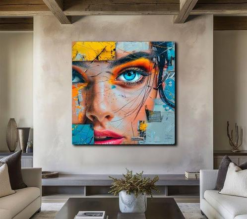 PLM-Art - Woman collage, Antiek en Kunst, Kunst | Schilderijen | Modern