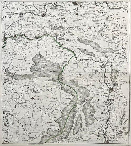 Nederland - Brabant, Gelderland, Limburg; G.L. Le Rouge - La, Boeken, Atlassen en Landkaarten