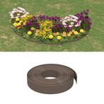 vidaXL Tuinrand 10 m 10 cm polyetheen bruin, Tuin en Terras, Verzenden, Nieuw