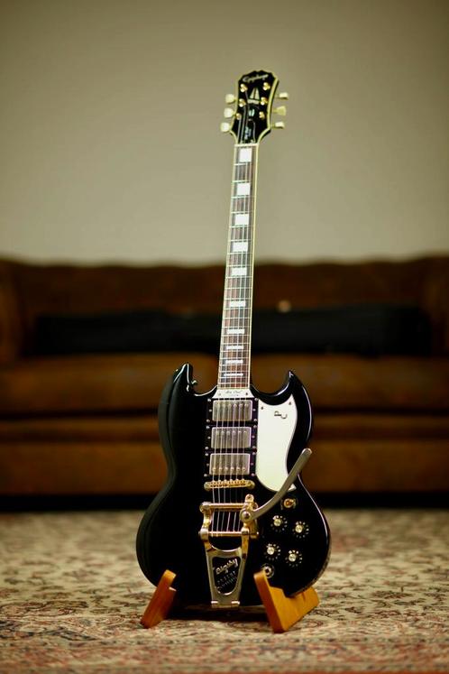 Epiphone G-400 Les Paul (SG) Custom 2001 | Ebony, Muziek en Instrumenten, Snaarinstrumenten | Gitaren | Elektrisch