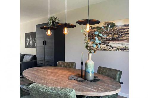 Rietveld Hanglampen - Zwart - Metaal, Huis en Inrichting, Lampen | Hanglampen, Verzenden